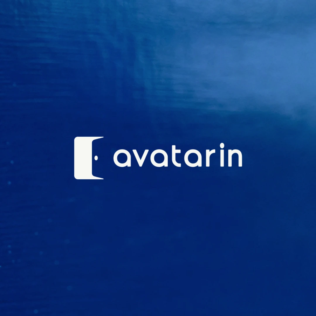 抽象avatarin客户故事视觉图，展示互联数字零售服务。